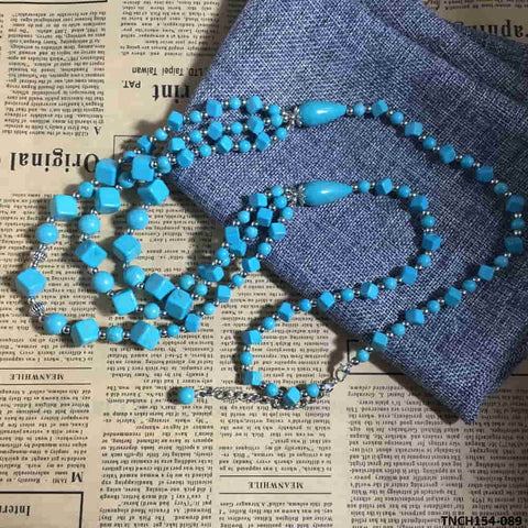 TNCH154 MHJ Layer Faroza Beads Necklace - TNCH
