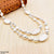 TNCH157 MHJ  Layer Faroza & Pearl  Beads Necklace