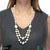 TNCH159 MHJ Layer Box Faroza Beads Necklace