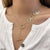 TNCH177 YPG Butterfly Link Necklace - TNCH
