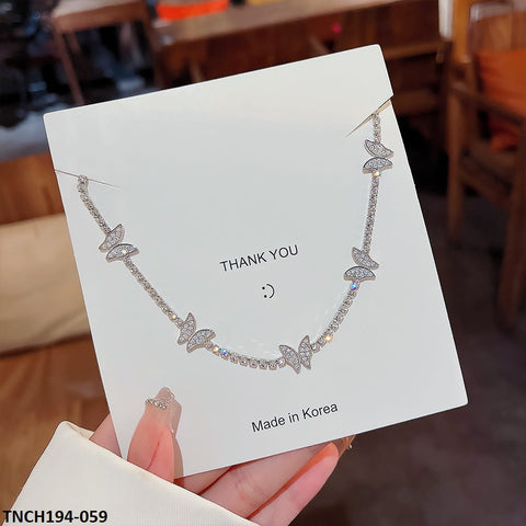 TNCH194 DDJ layered Butterfly Necklace - TNCH
