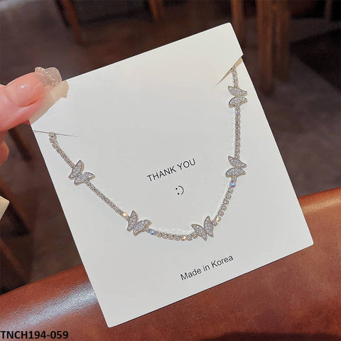 TNCH194 DDJ layered Butterfly Necklace - TNCH