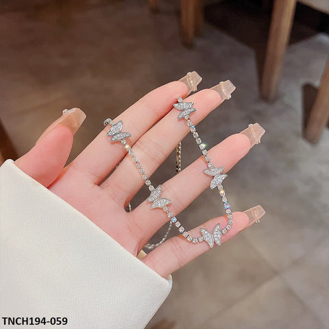 TNCH194 DDJ layered Butterfly Necklace - TNCH