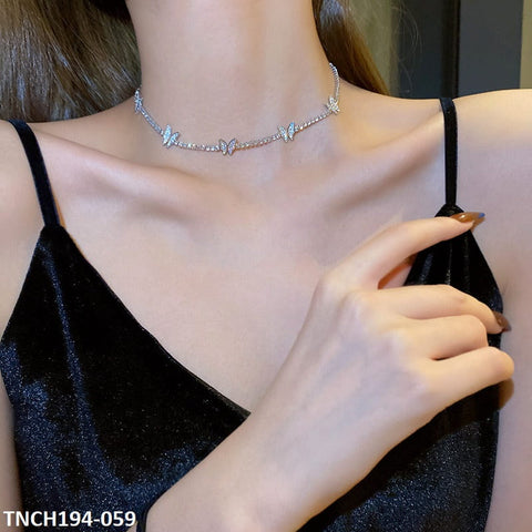 TNCH194 DDJ layered Butterfly Necklace - TNCH
