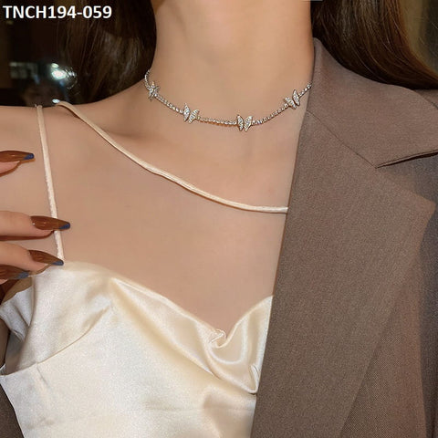 TNCH194 DDJ layered Butterfly Necklace - TNCH