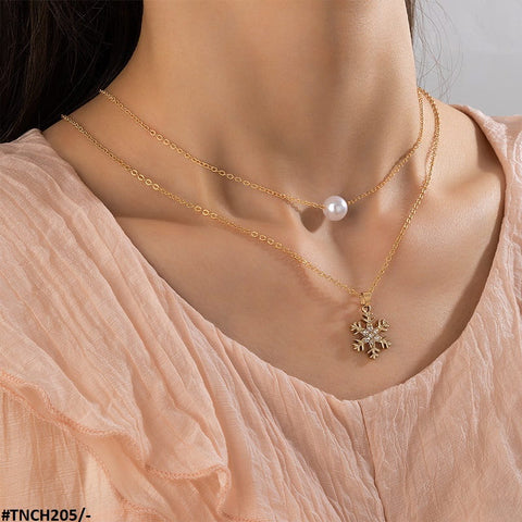 TNCH205 YYE Pearl/Star Necklace - TNCH
