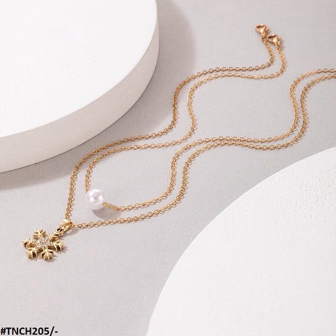 TNCH205 YYE Pearl/Star Necklace - TNCH