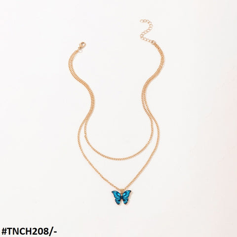 TNCH208 YYE Butterfly Painted Necklace - TNCH