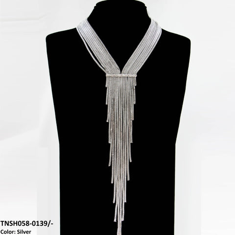 TNSH058 BQN Traditional Curb Chain Drop Necklace - TNSH