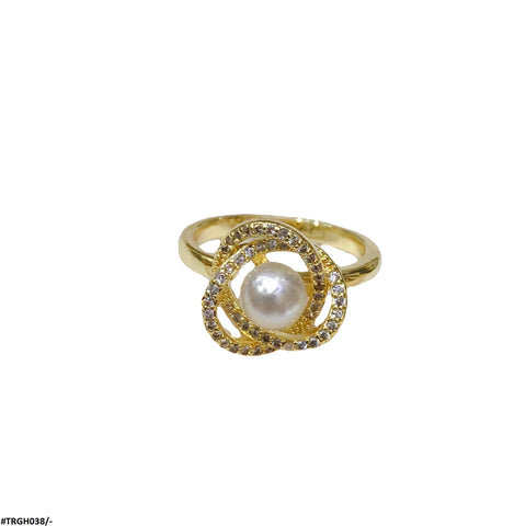 TRGH038 DYS Star & Pearl Ring Adjustable - TRGH