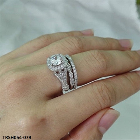 TRSH054 GWH 3 Cocktail Ring Set - TRSH