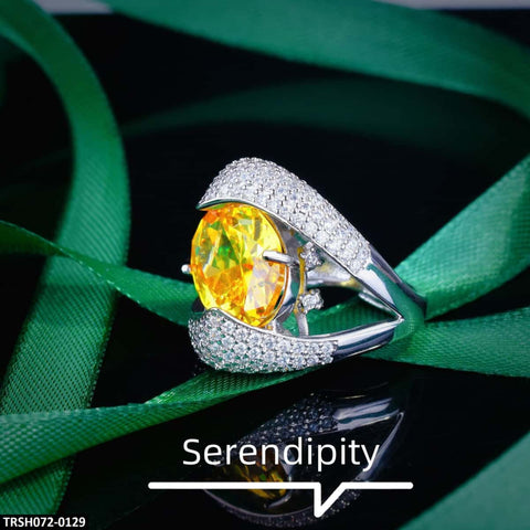 TRSH072 GWH Zircon RING Adjustable - TRSH