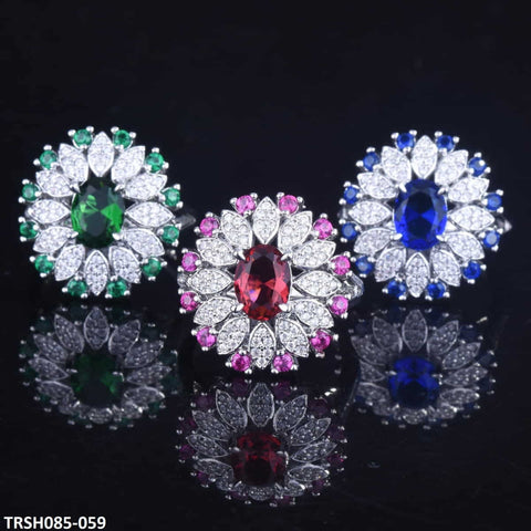 TRSH085 GWH Zircon Ring Adjustable - TRSH