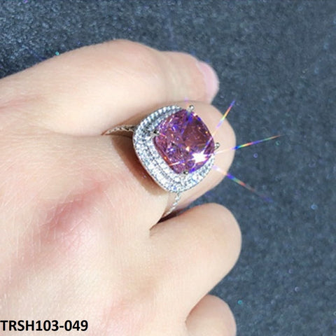 TRSH103 CSH Pink Square Ring - TRSH