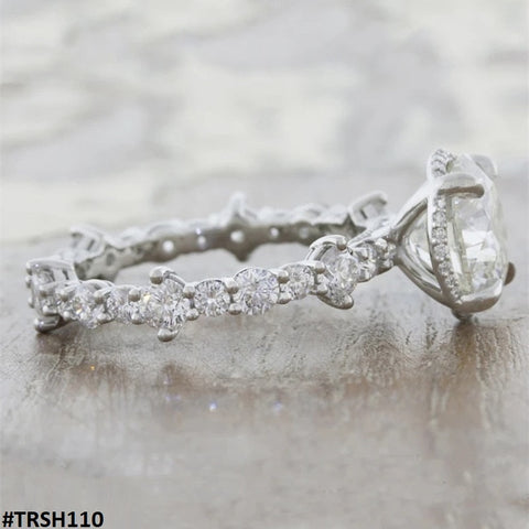 TRSH110 CSH Zigzag Round Couple Ring - TRSH