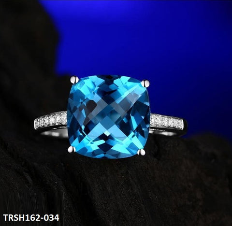 TRSH162 KRL Aqua Cushion Adjustable Ring - TRSH