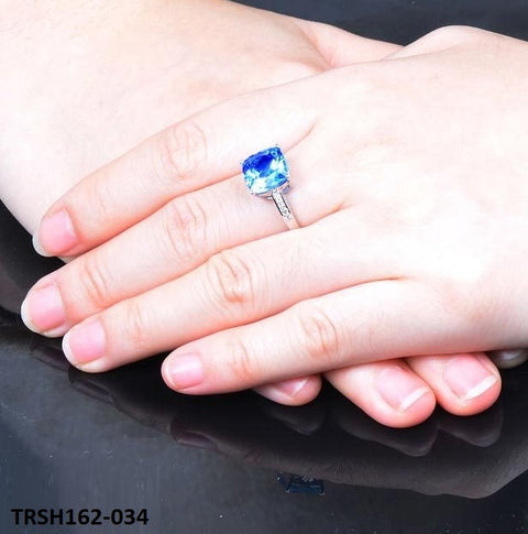 TRSH162 KRL Aqua Cushion Adjustable Ring - TRSH