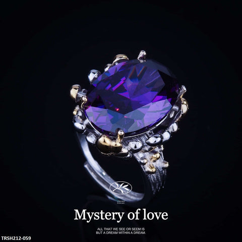 TRSH212 GWH Oval Melt Adjustable Ring - TRSH