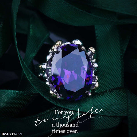 TRSH212 GWH Oval Melt Adjustable Ring - TRSH