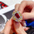 TRSH240 CJD Tear Step Baguette Adjustable Ring - TRSH