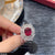 TRSH242 CJD Step Cubic Flowers Adjustable Ring