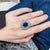 TRSH248 CJD Oval Bracket Flower Adjustable Ring