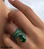 TRSH256 CSH Pear Cathedral Snake Ring
