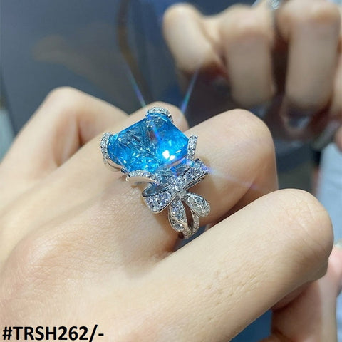 TRSH262 KRL V Knot & Cushion Adjustable Ring - TRSH