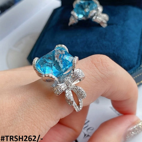 TRSH262 KRL V Knot & Cushion Adjustable Ring - TRSH