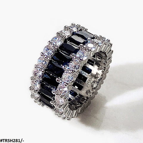 TRSH281 CSH Tear White/Black Ring (Challa) - TRSH
