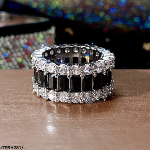 TRSH281 CSH Tear White/Black Ring (Challa) - TRSH