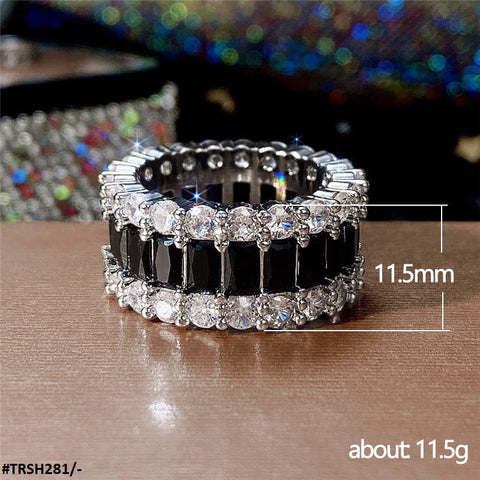 TRSH281 CSH Tear White/Black Ring (Challa) - TRSH