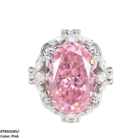 TRSH285 GWH Cathedral Flower Adjustable Ring - TRSH
