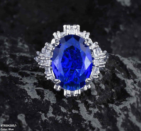 TRSH285 GWH Cathedral Flower Adjustable Ring - TRSH