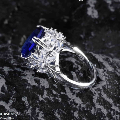 TRSH285 GWH Cathedral Flower Adjustable Ring - TRSH
