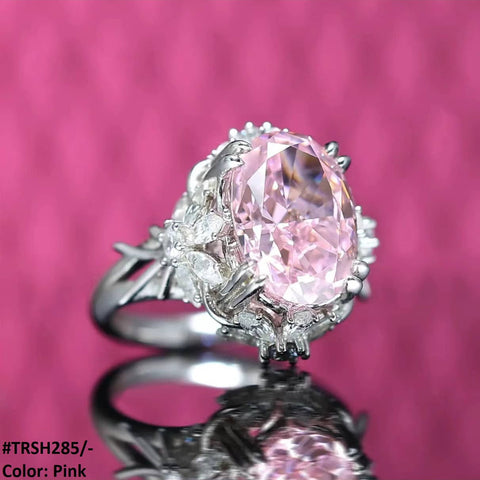 TRSH285 GWH Cathedral Flower Adjustable Ring - TRSH