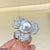 TRSH333 CJD Pearl Flower Adjustable Ring