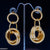 CEDH357 REP Round Chain Link Drop Earrings Pair