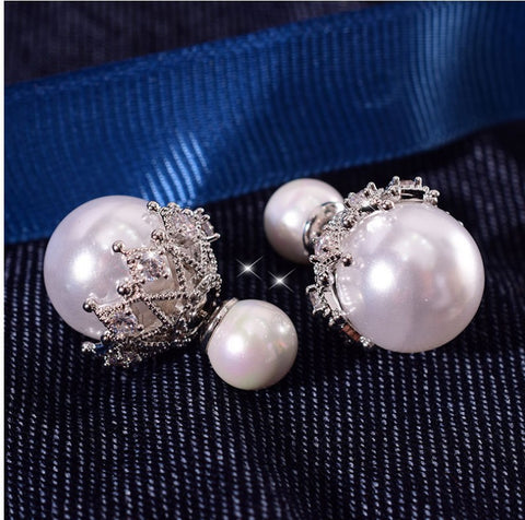 CETH168 ZLX  Pearl Stud Tops pair - CETH