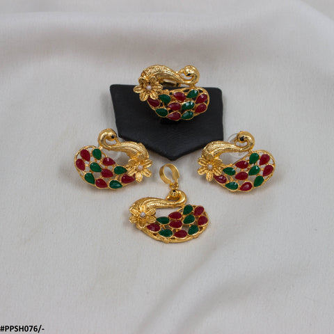PPSH076 OAK Pendant Set Peacock - PPSH